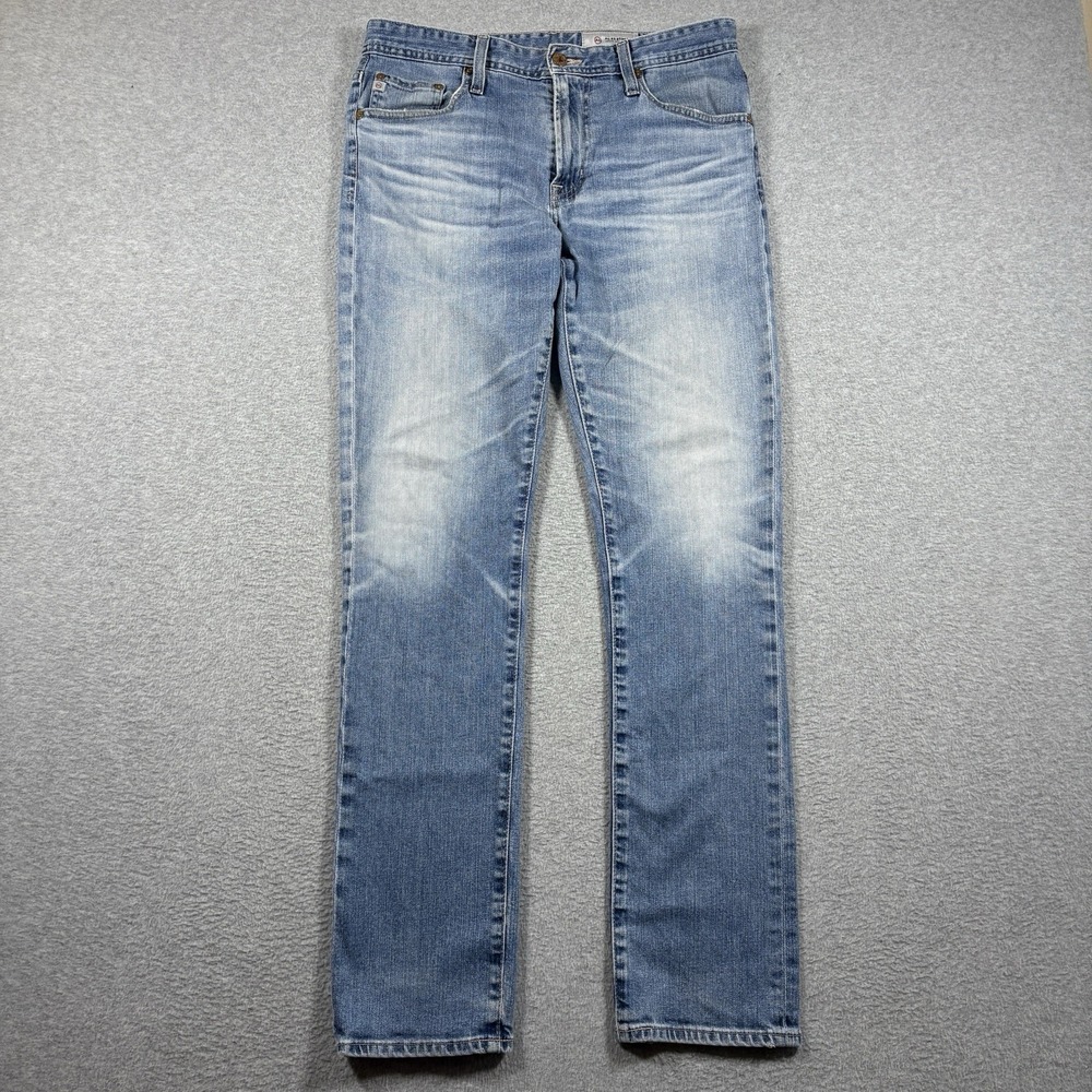 AG Adriano Goldschmied Everett Slim Straight Jeans 32R 32x32.5 Mens Yair Stretch